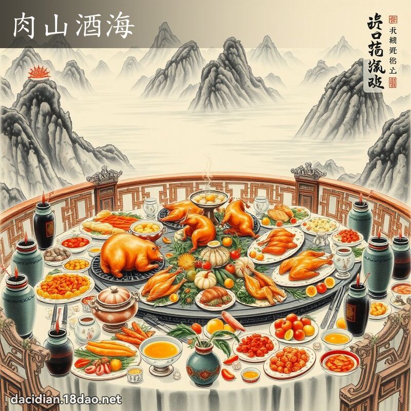 肉山酒海 配图