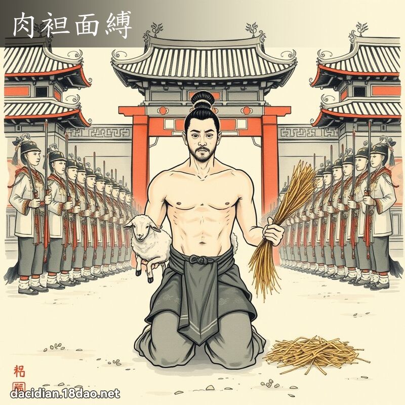 肉袒面缚 配图