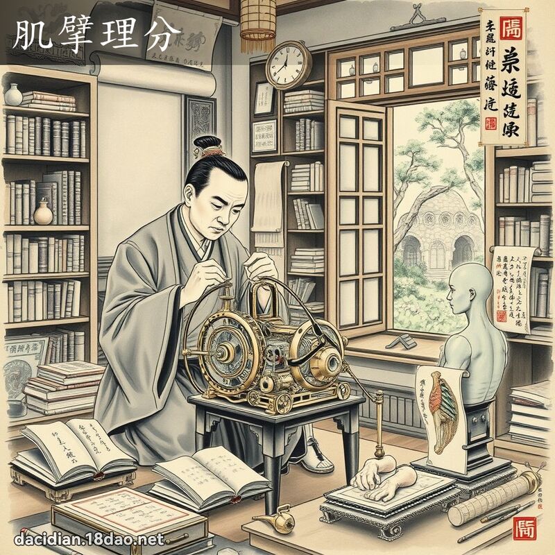 肌擘理分 配图