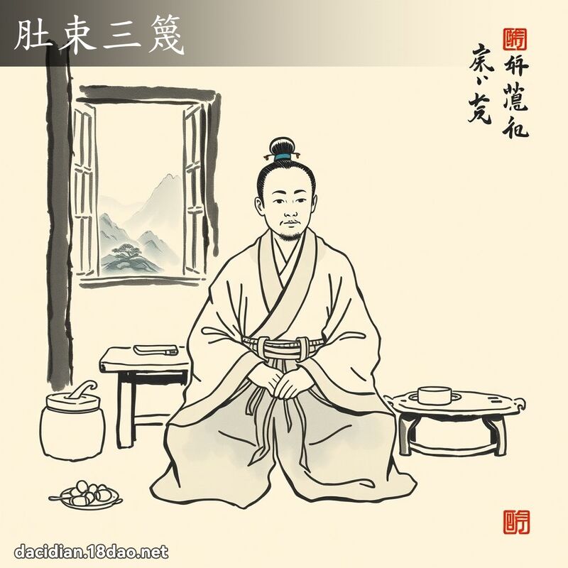 肚束三篾 配图