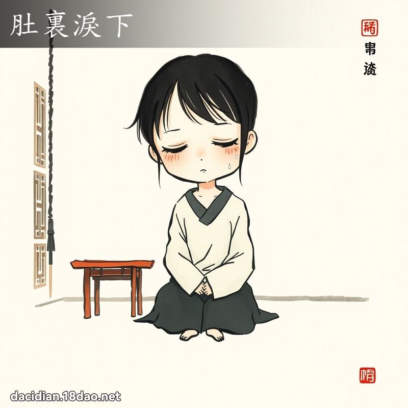 肚裏泪下 配图