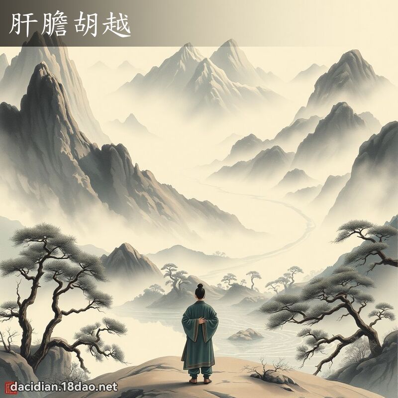 肝胆胡越 配图