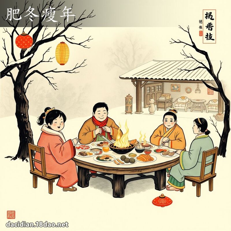肥冬瘦年 配图
