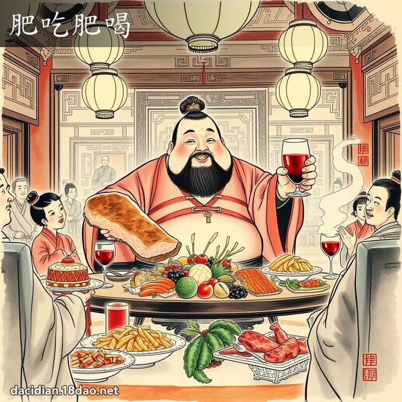 肥吃肥喝 配图