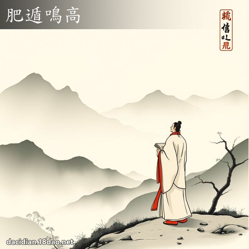 肥遁鸣高 配图