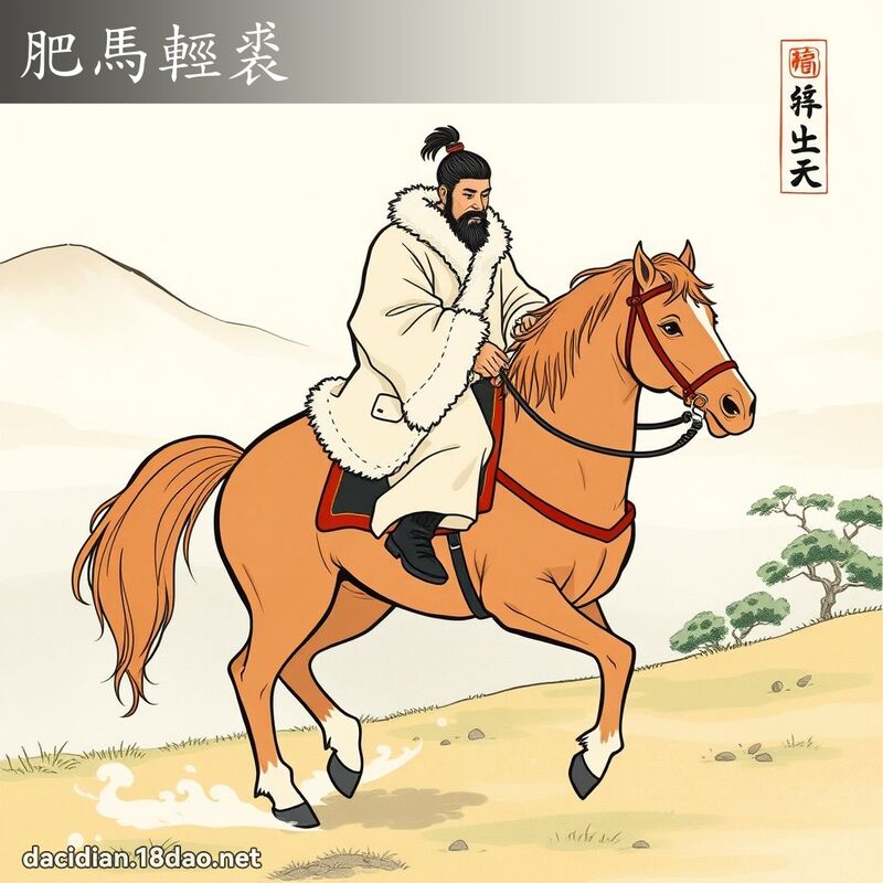 肥马轻裘 配图