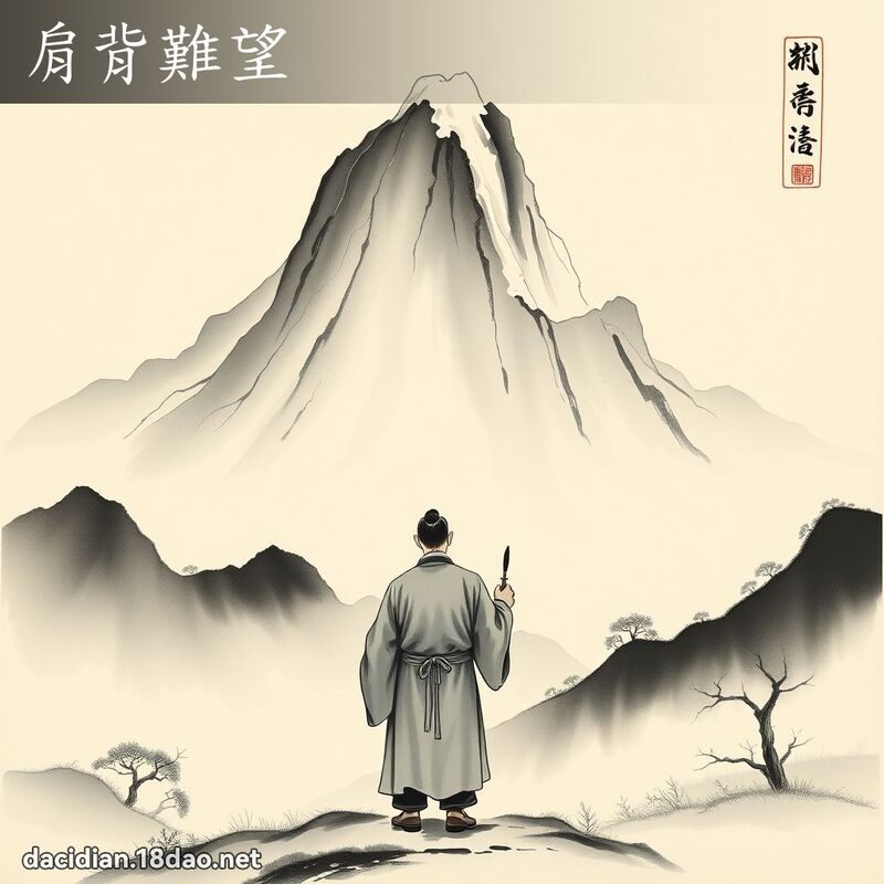 肩背难望 配图