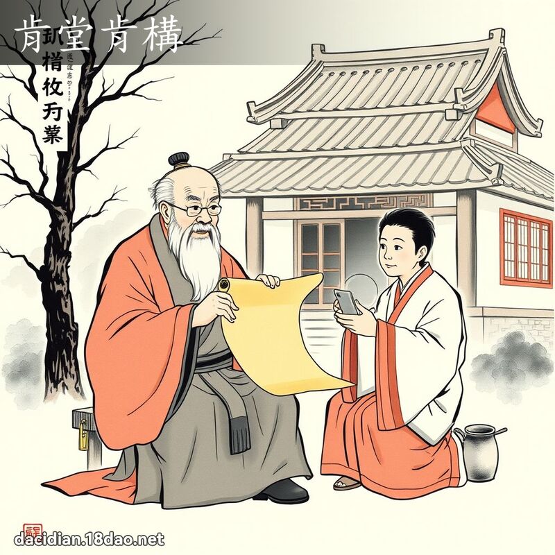 肯堂肯构 配图