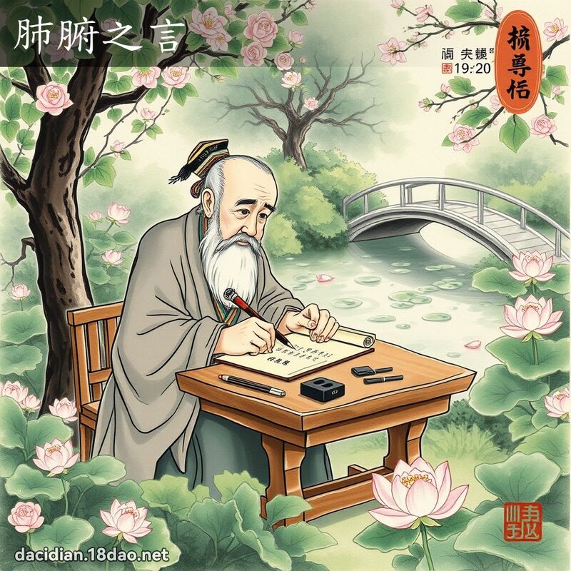 肺腑之言 配图