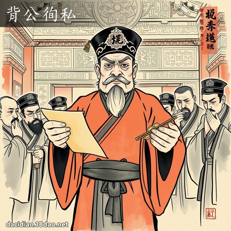 背公徇私 配图