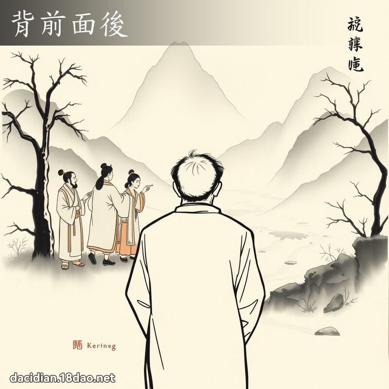 背前面后 配图