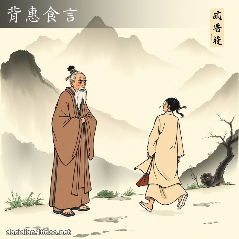 背惠食言 配图