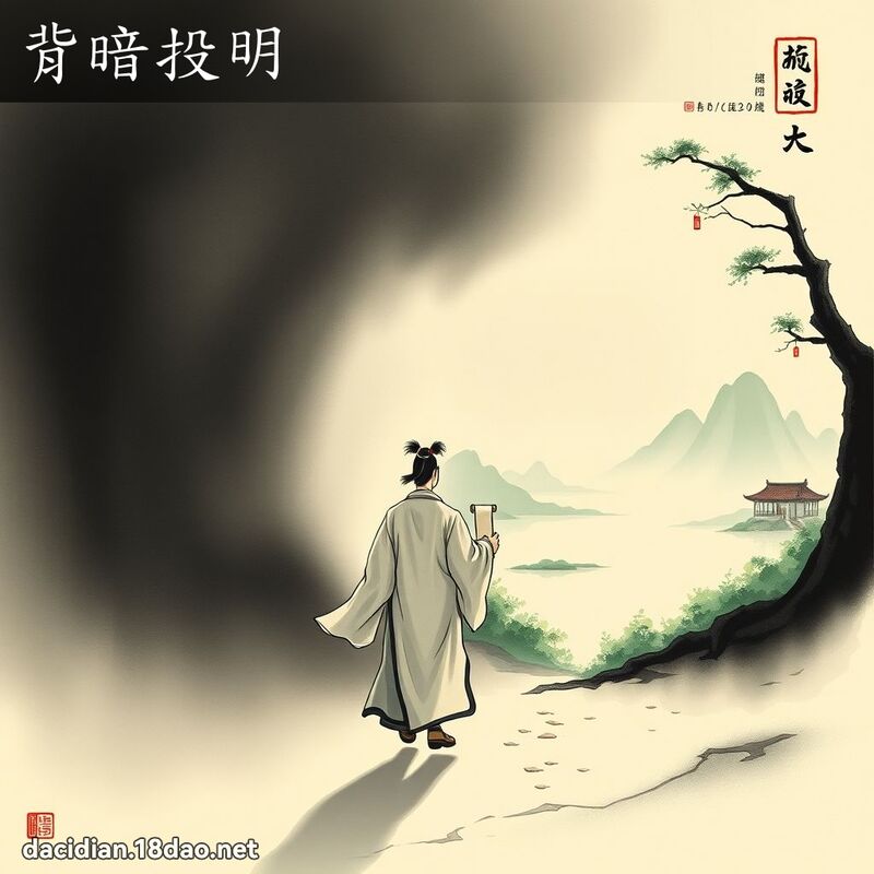 背暗投明 配图