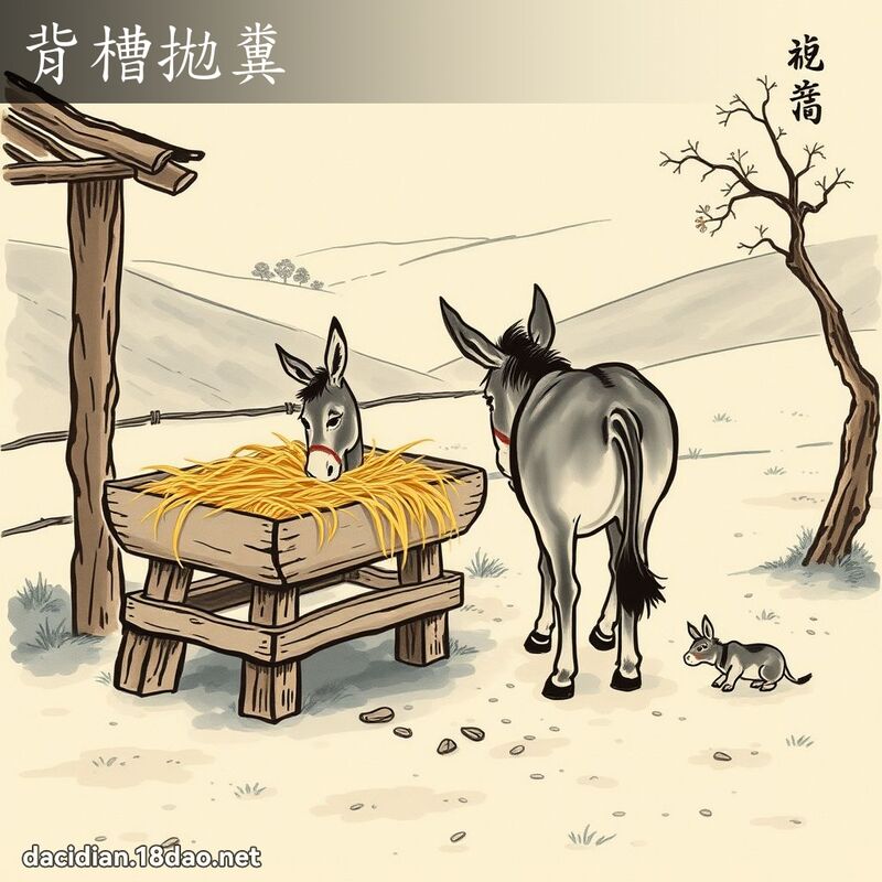 背槽拋粪 配图