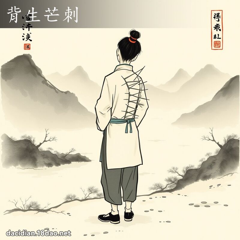 背生芒刺 配图