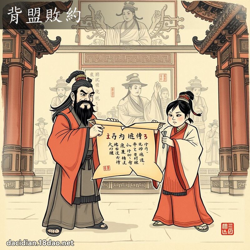 背盟败约 配图