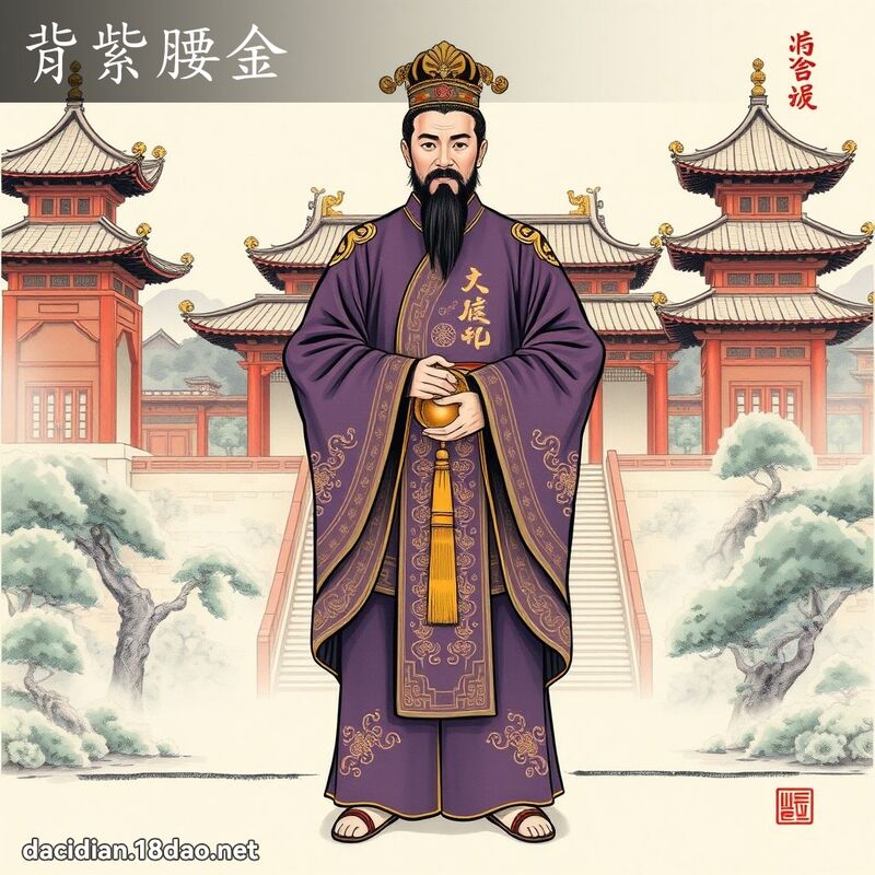 背紫腰金 配图