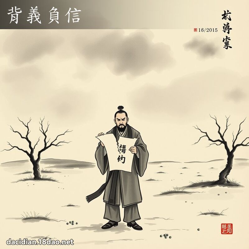 背义负信 配图
