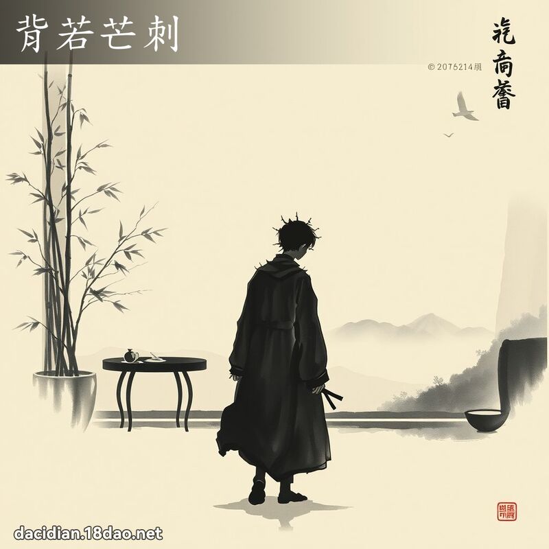 背若芒刺 配图