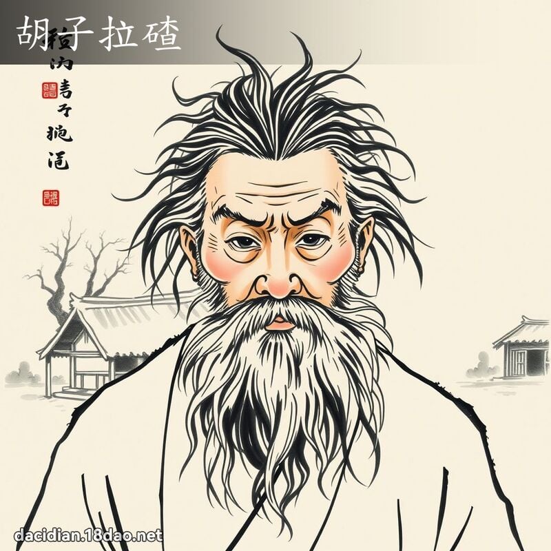 胡子拉碴 配图