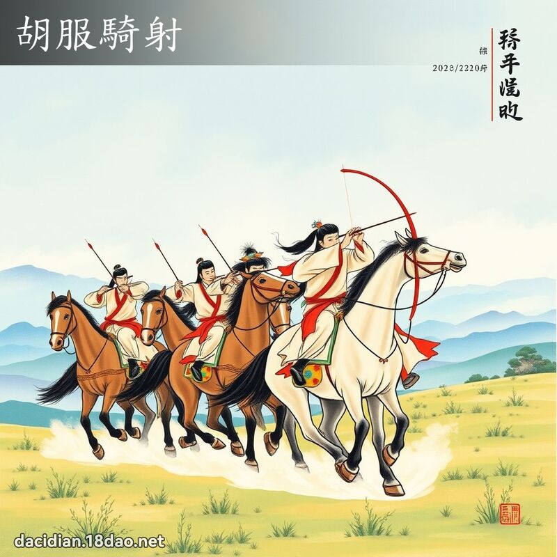胡服骑射 配图