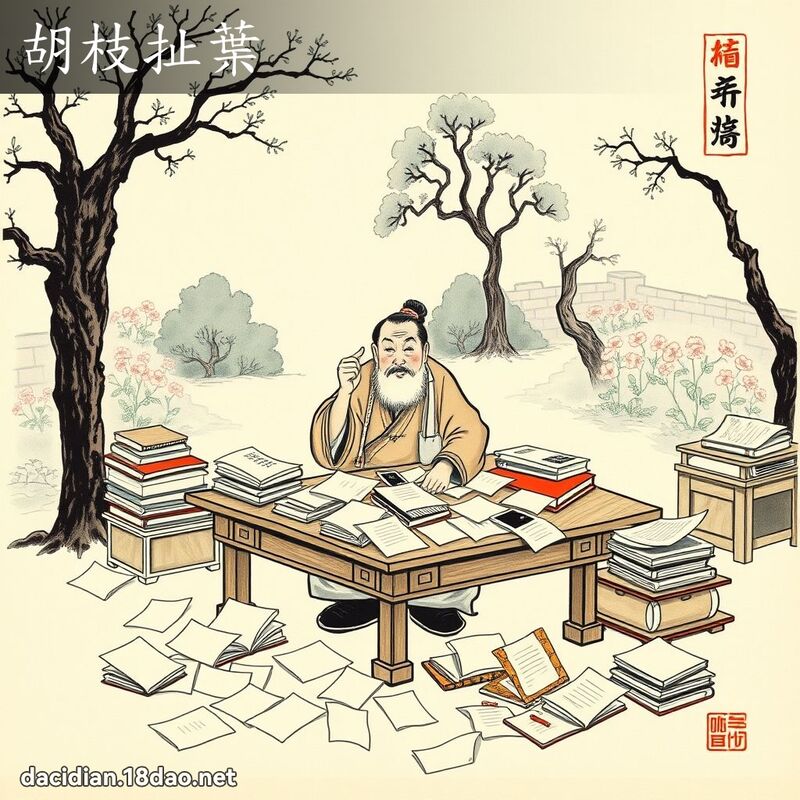 胡枝扯叶 配图