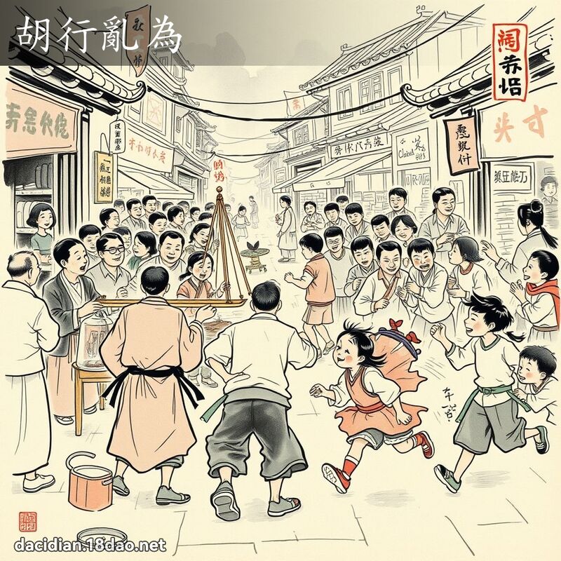胡行乱为 配图
