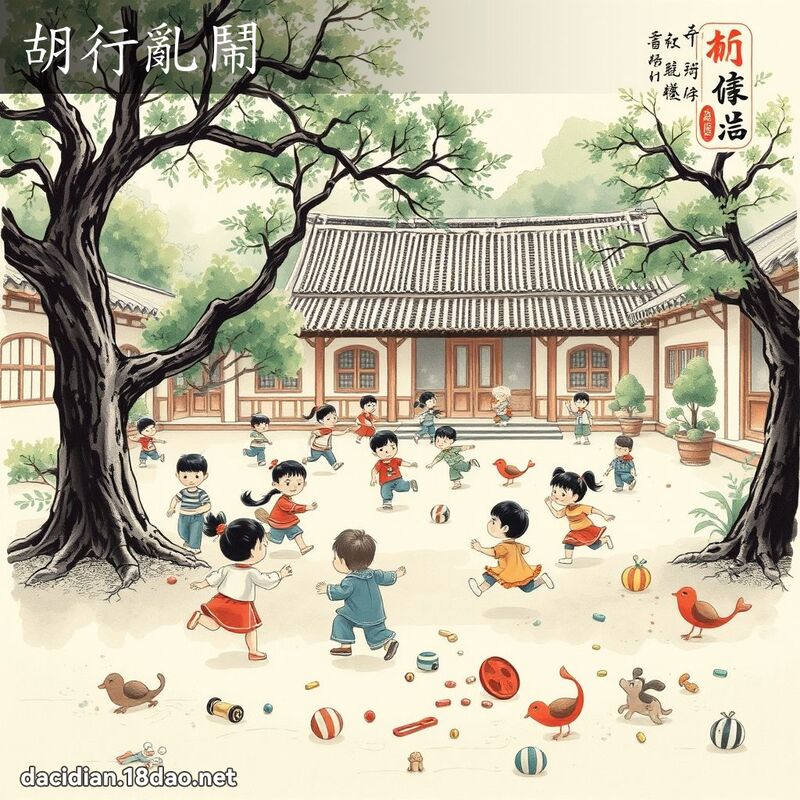胡行乱闹 配图