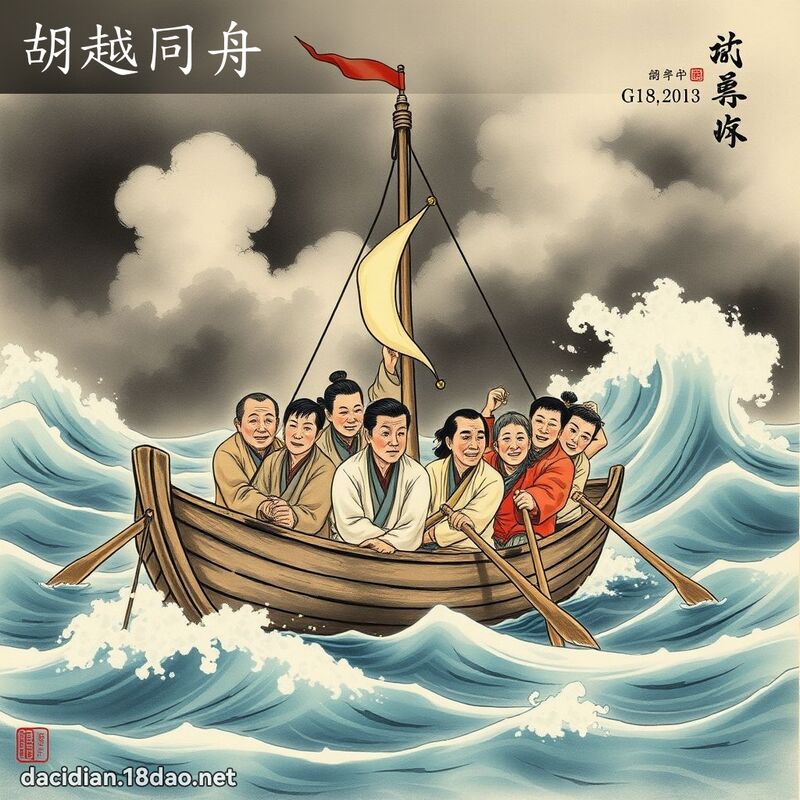 胡越同舟 配图