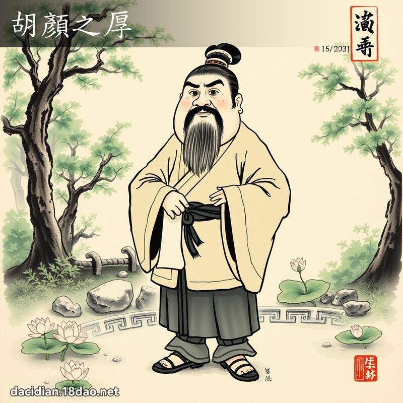 胡顏之厚 配图