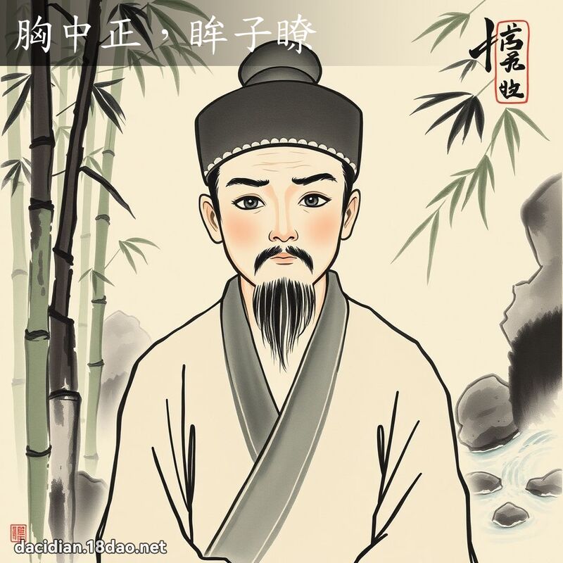 胸中正,眸子瞭 配图