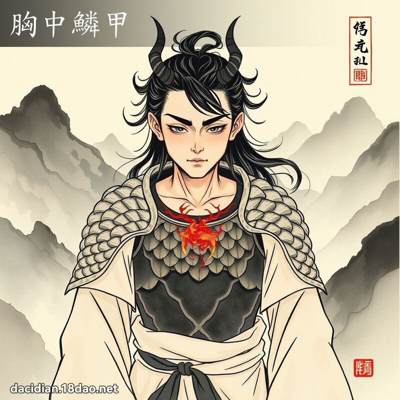 胸中鳞甲 配图