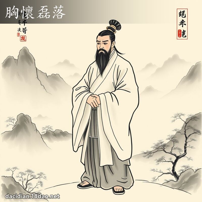 胸怀磊落 配图
