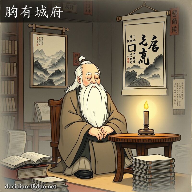 胸有城府 配图