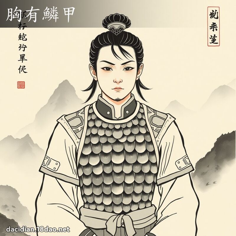 胸有鳞甲 配图