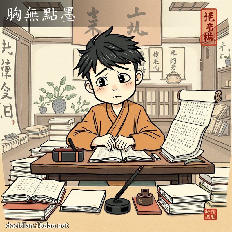 胸无点墨 配图