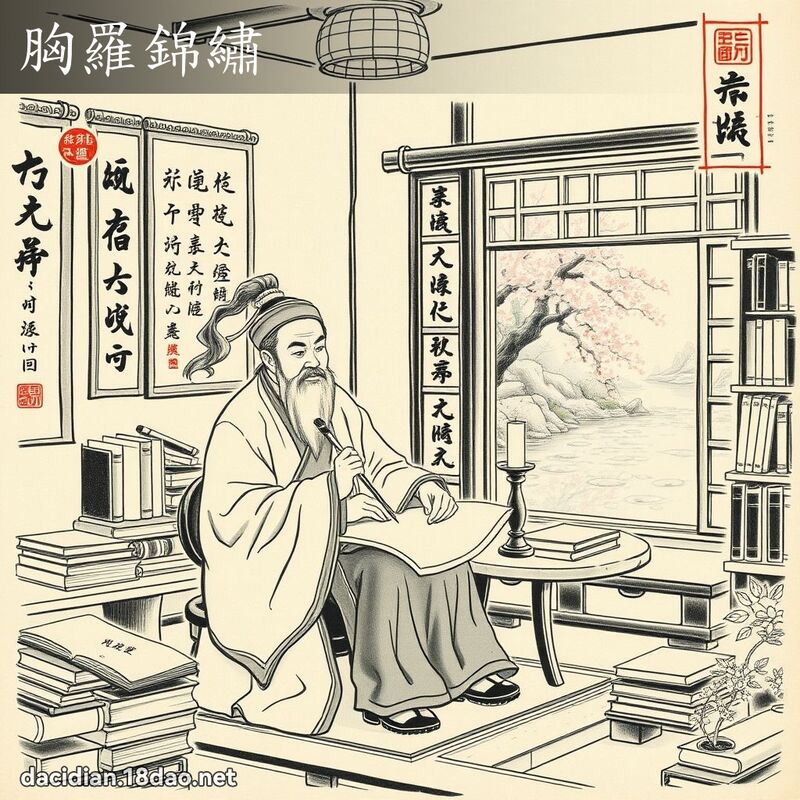 胸罗锦绣 配图