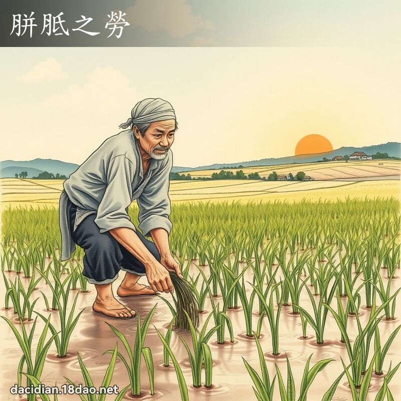胼胝之劳 配图