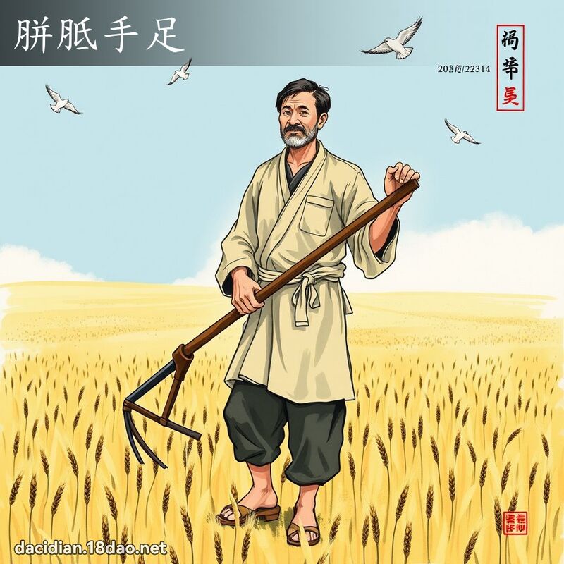 胼胝手足 配图