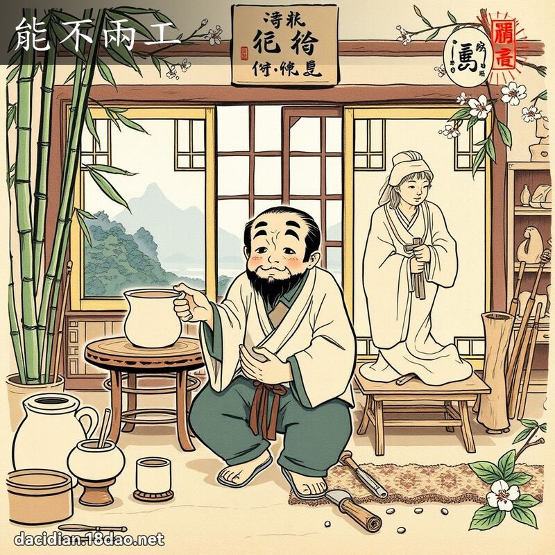 能不两工 配图