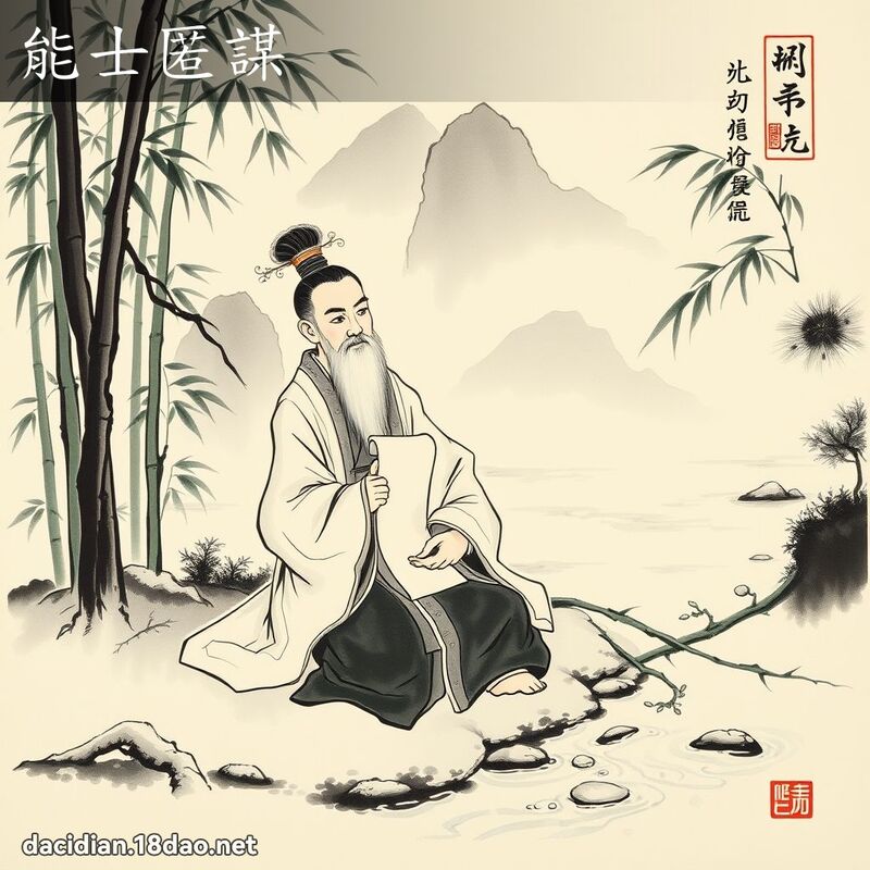 能士匿谋 配图