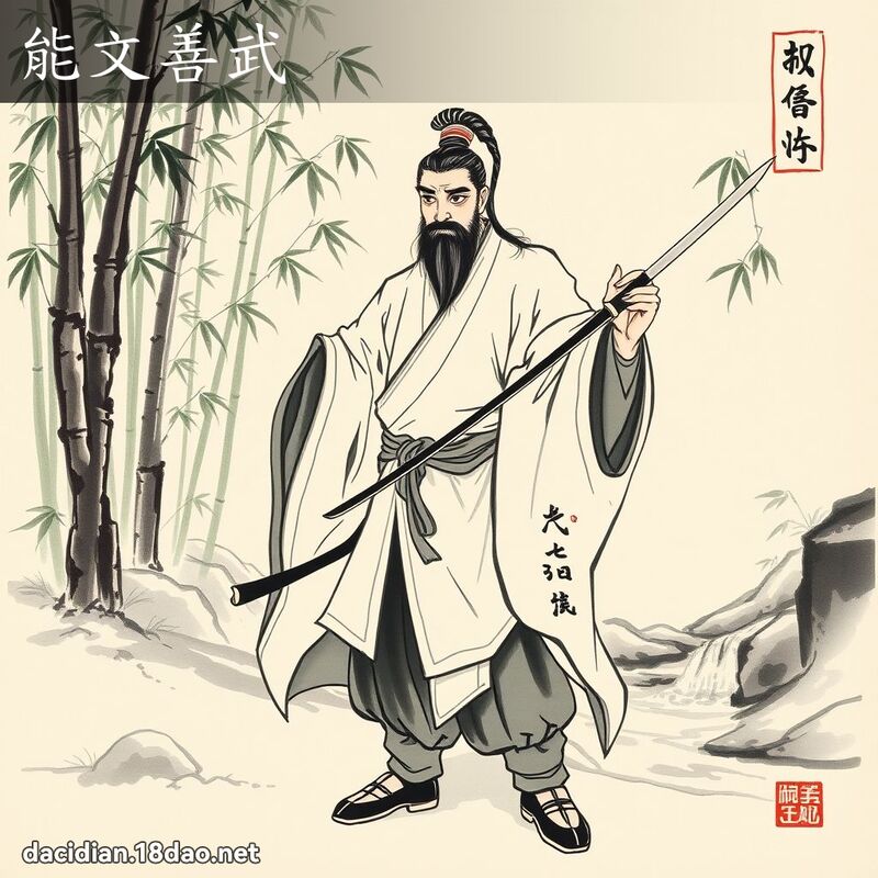 能文善武 配图