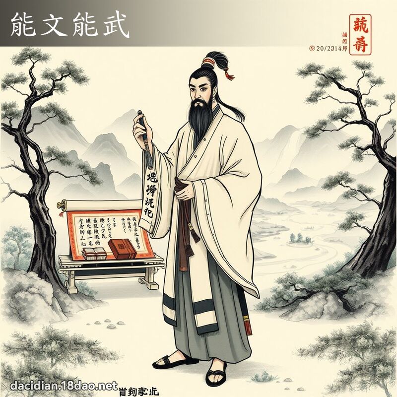 能文能武 配图