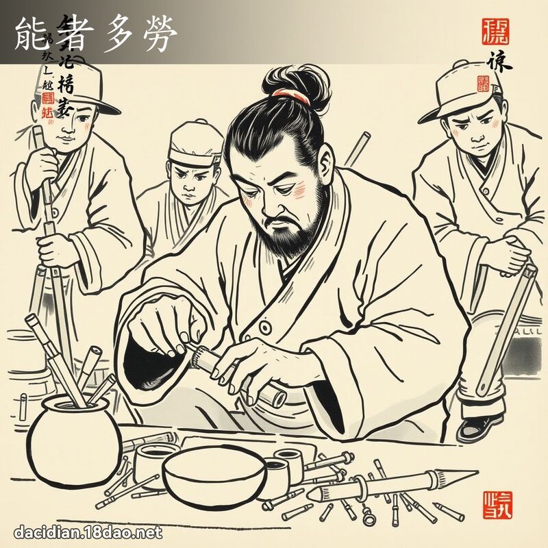 能者多劳 配图