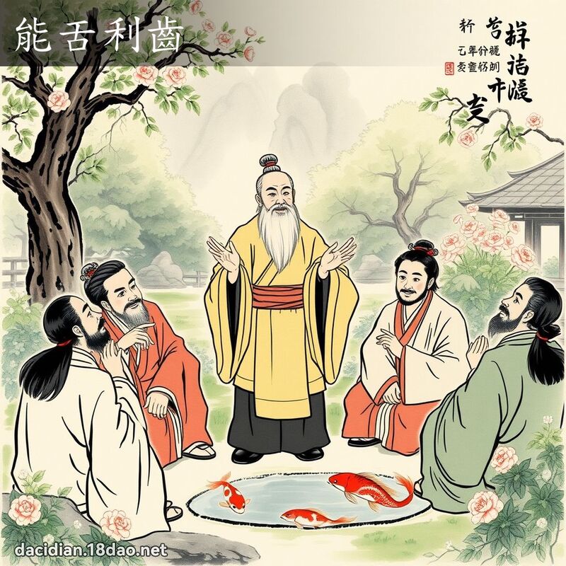 能舌利齿 配图