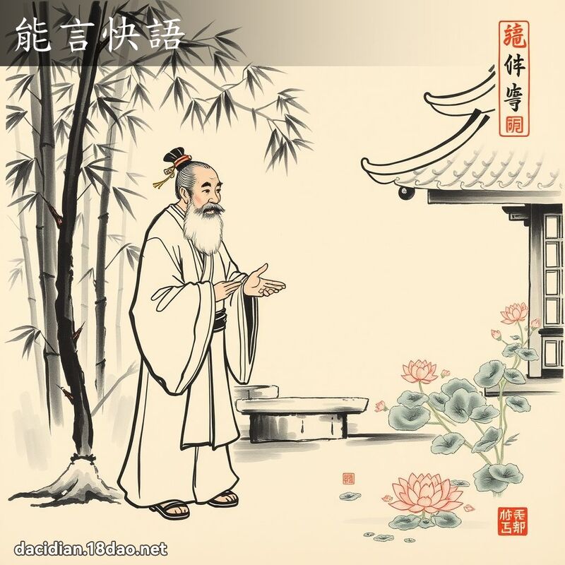 能言快语 配图