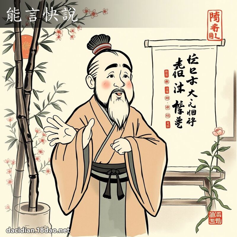 能言快说 配图