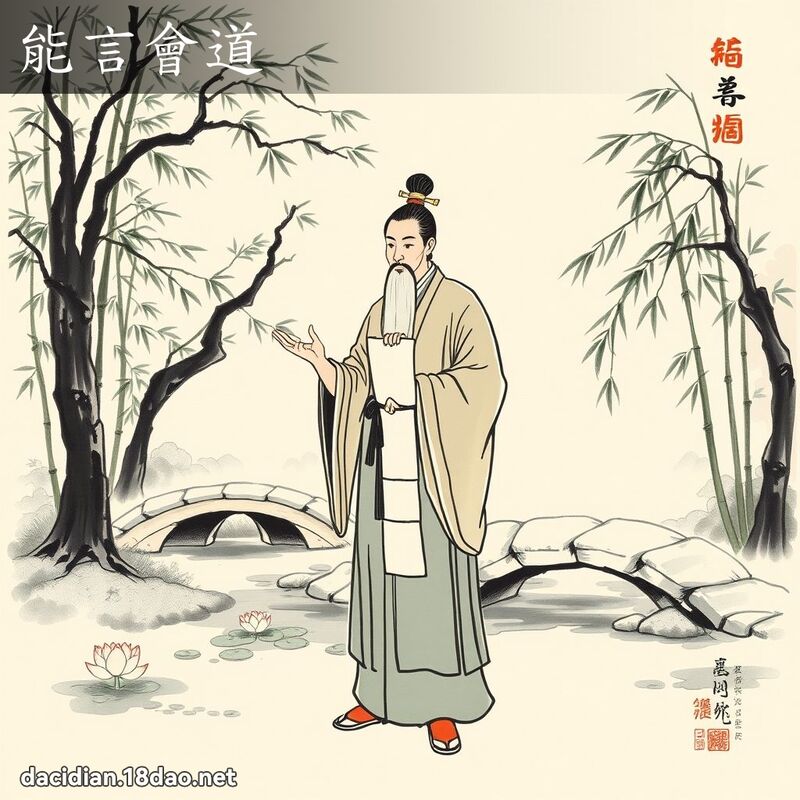 能言会道 配图