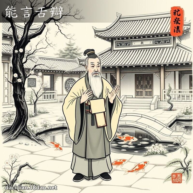 能言舌辩 配图