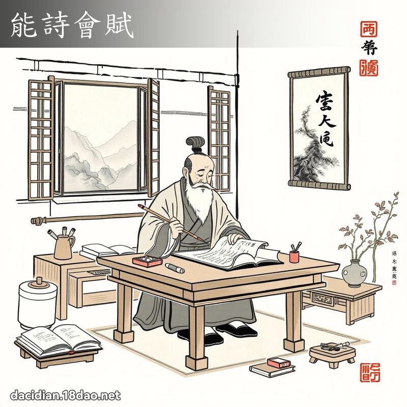 能诗会赋 配图